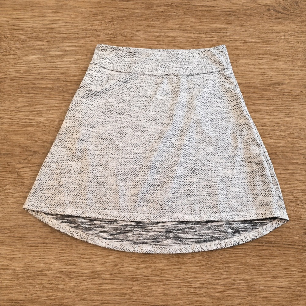 MPG Womens 2X Heather Grey Speckle Athleisure Sport Skirt Knee Length Pockets